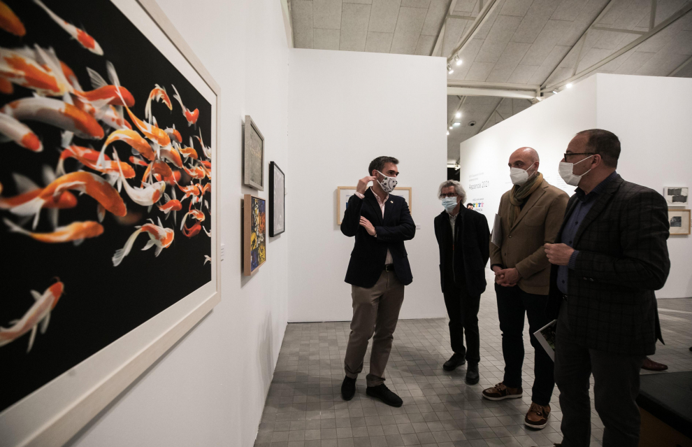 Presentación de la exposición a beneficio de Aspanoa