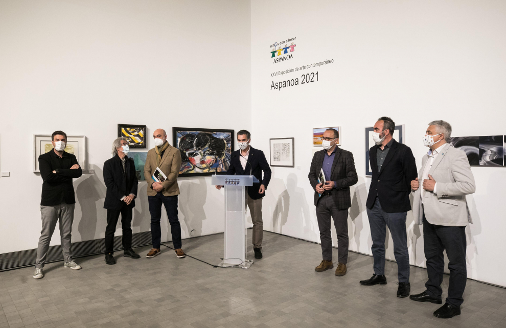 PRESENTACION DE UNA EXPOSICION A BENEFICIO DE ASPANOA / MUSEO PABLO SERRANO ( ZARAGOZA ) / 06/04/2021 / FOTO : OLIVER DUCH[[[FOTOGRAFOS]]]