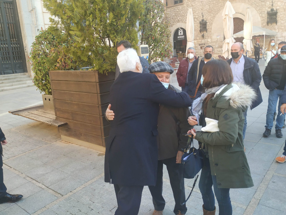 Segunda jornada del juicio contra Igor el Ruso por el triple crimen de Andorra. Llegada del padre de José Luis Iranzo a la Audiencia de Teruel.