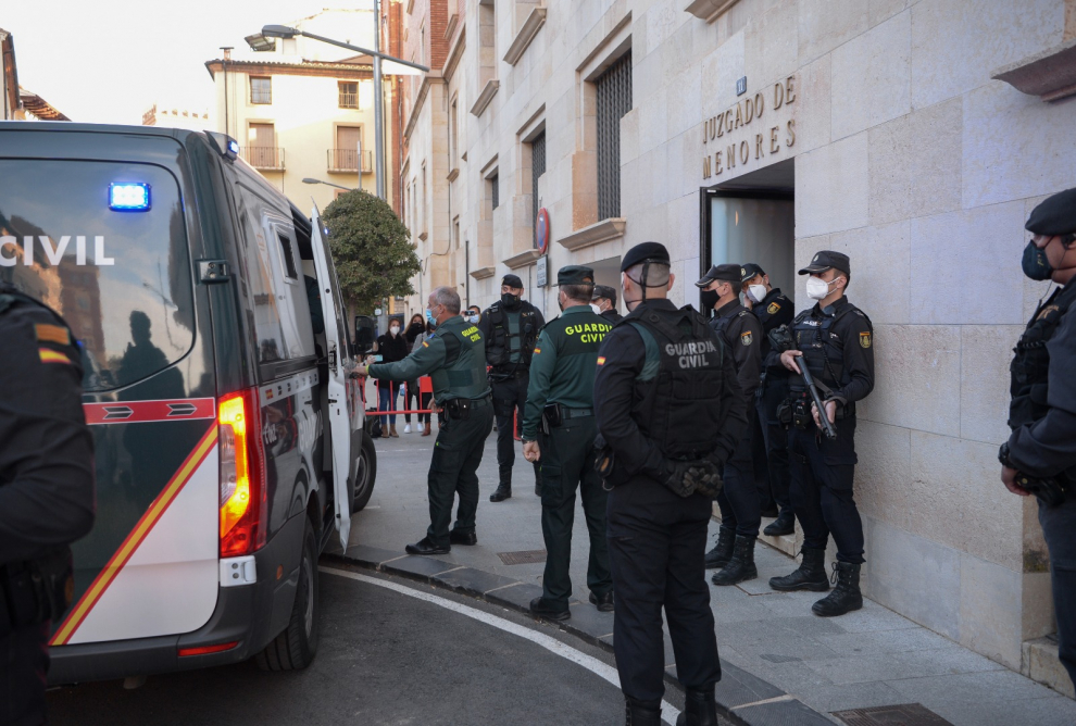 Segunda jornada del juicio contra Igor el Ruso. Llegada de José Luis Iranzo a la Audiencia de Teruel.