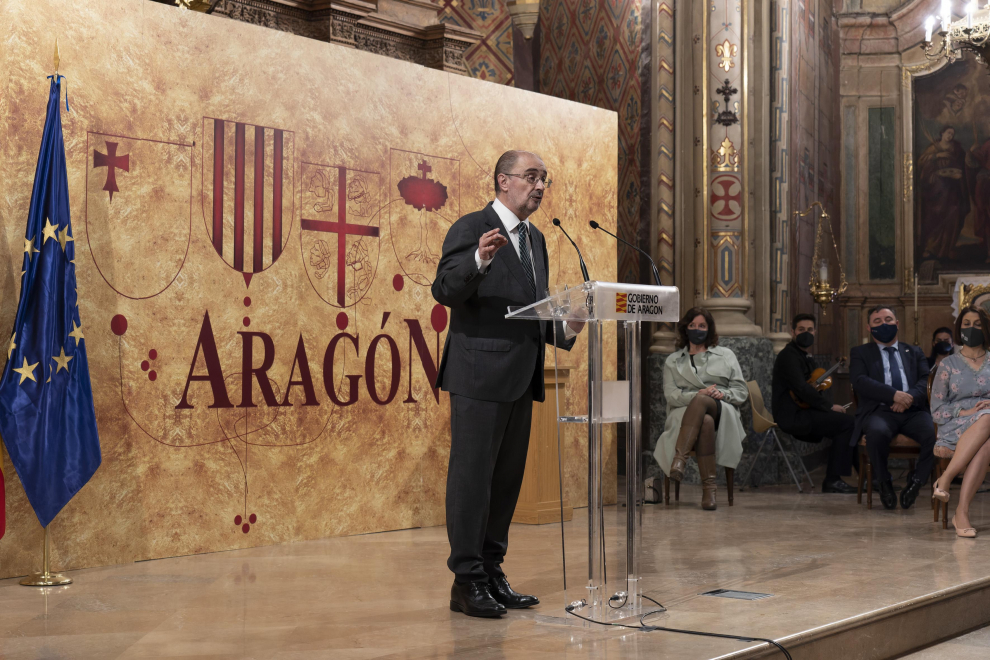 Acto del Día de Aragón en Teruel con la presencia del presidente del Gobierno de Aragón, Javier Lambán