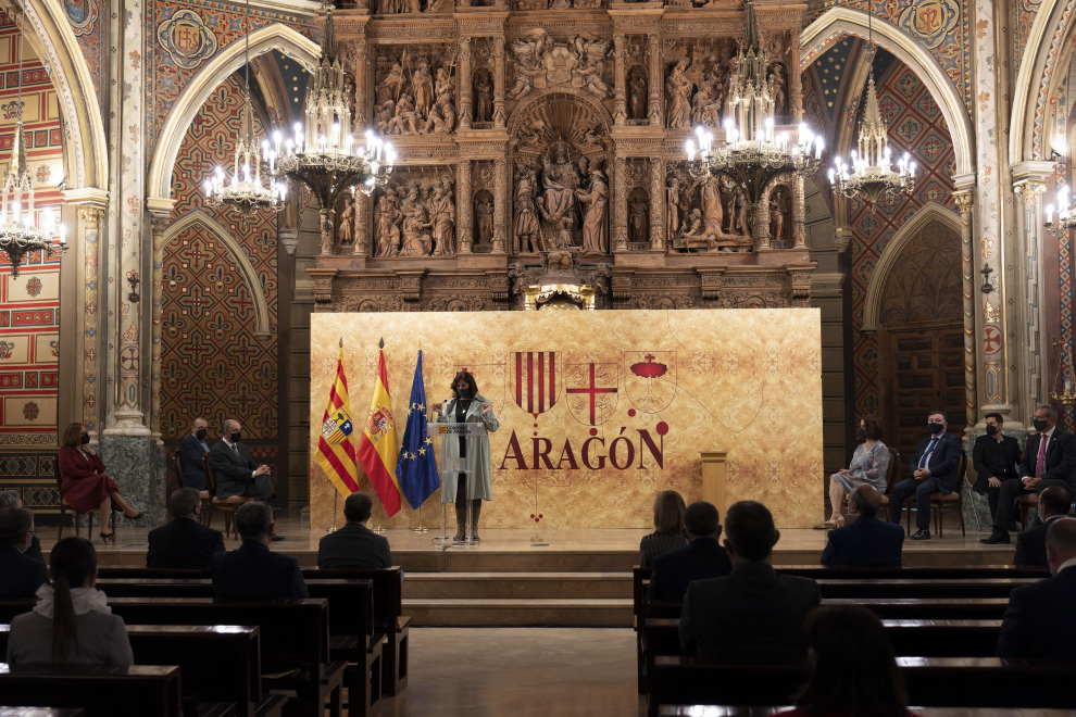 Acto del Día de Aragón en Teruel con la presencia del presidente del Gobierno de Aragón, Javier Lambán