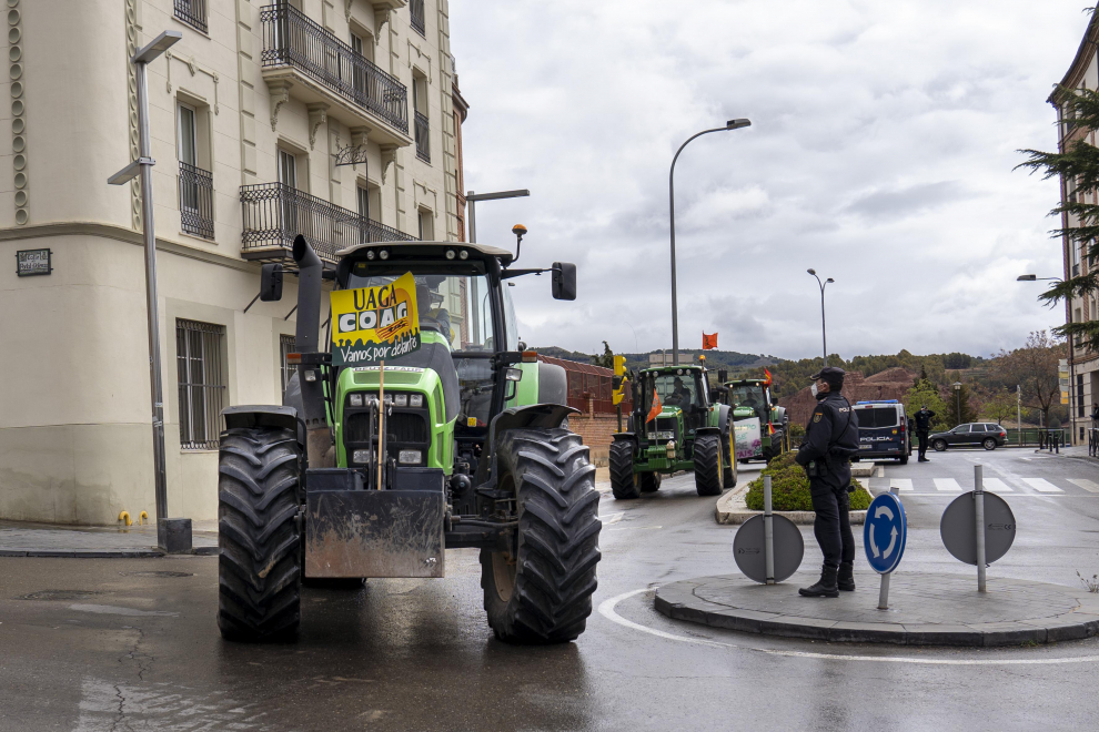 Tractorada en Teruel por una PAC Justa