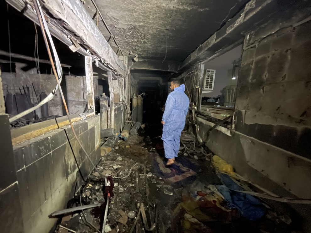 Explosión en un hospital para pacientes de covid-19 en Bagdad