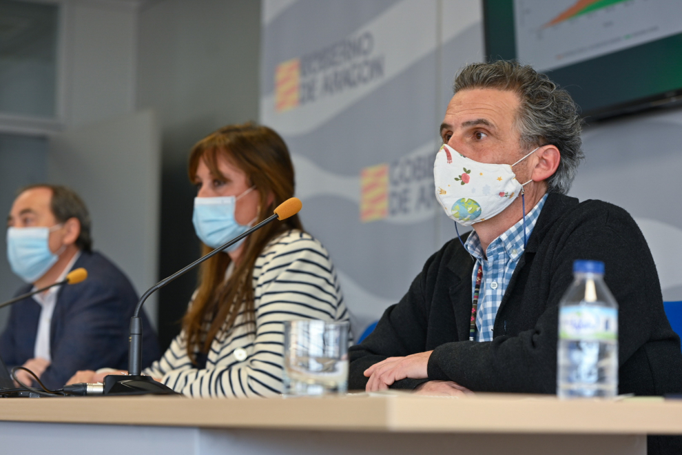 Rueda de prensa de Sanidad del Gobierno de Aragón para tratar las nuevas restricciones