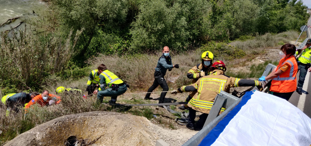 Accidente de un ciclista en Zaidín