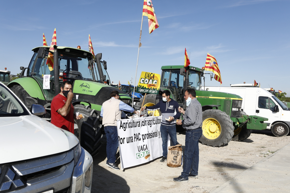 Manifestación por la PAC en Zaragoza, Ejea y Cariñena