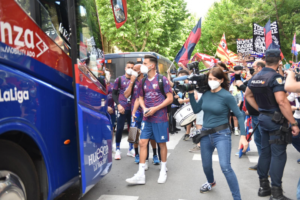 La hinchada azulgrana deja escuchar su rugido
