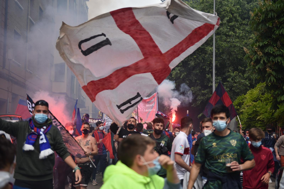 La hinchada azulgrana deja escuchar su rugido