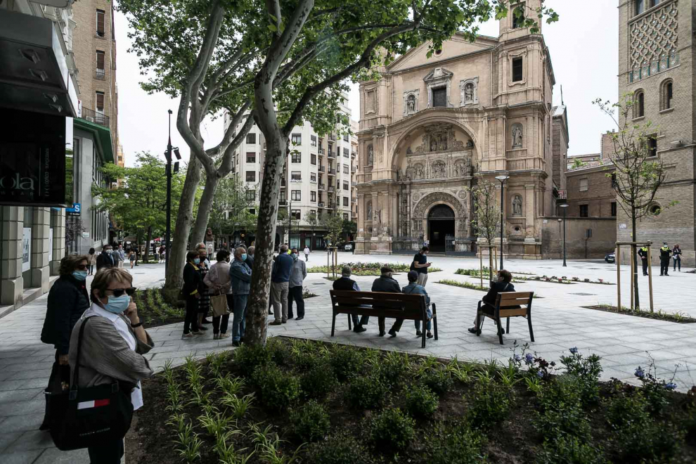 Estreno de la plaza de Santa Engracia reformada.
