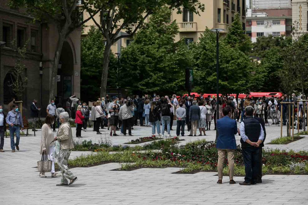 Estreno de la plaza de Santa Engracia reformada.