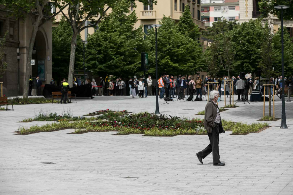 Estreno de la plaza de Santa Engracia reformada.