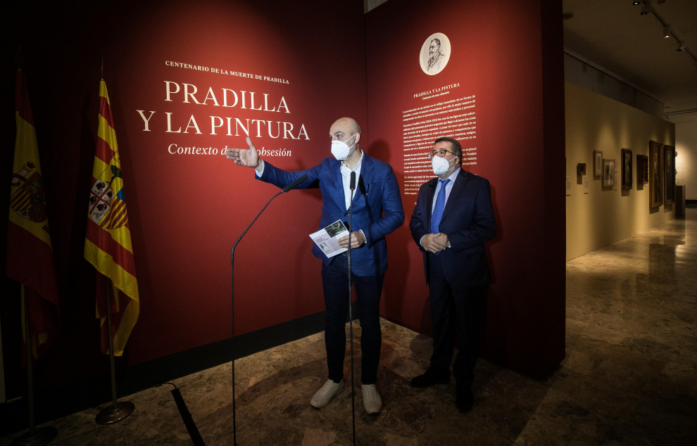 Inauguración de la exposición sobre la vida y el arte del pintor aragonés Francisco Pradilla
