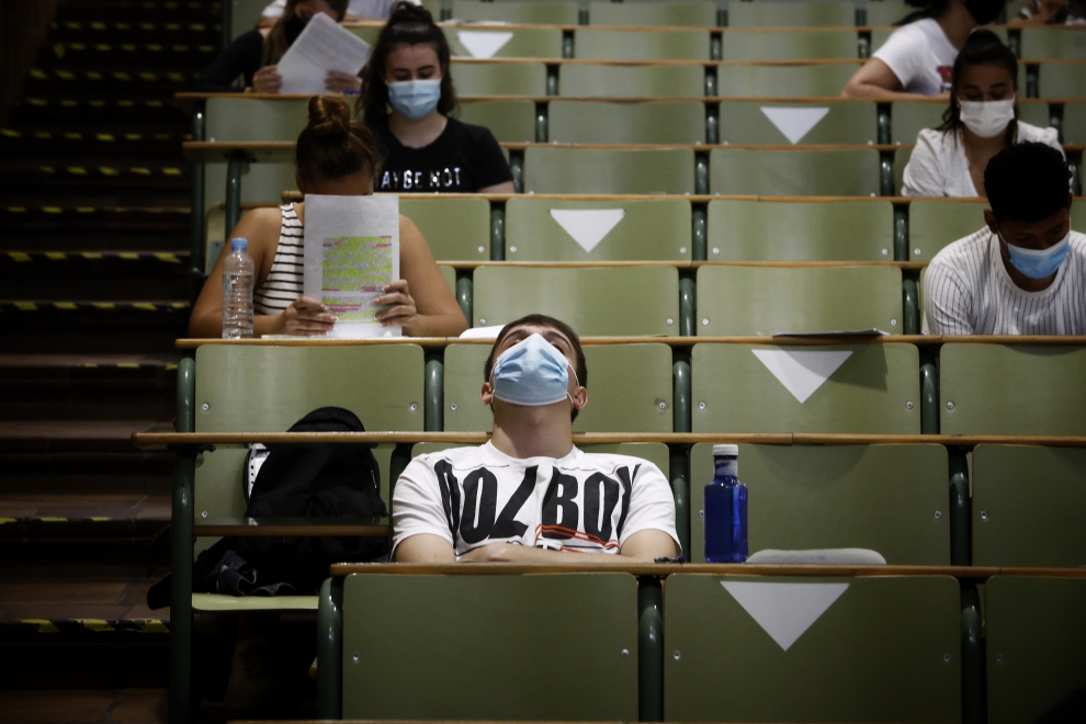 Comienza la Evau en el salón de grados de la Facultad de Derecho del Campus de San Francisco.