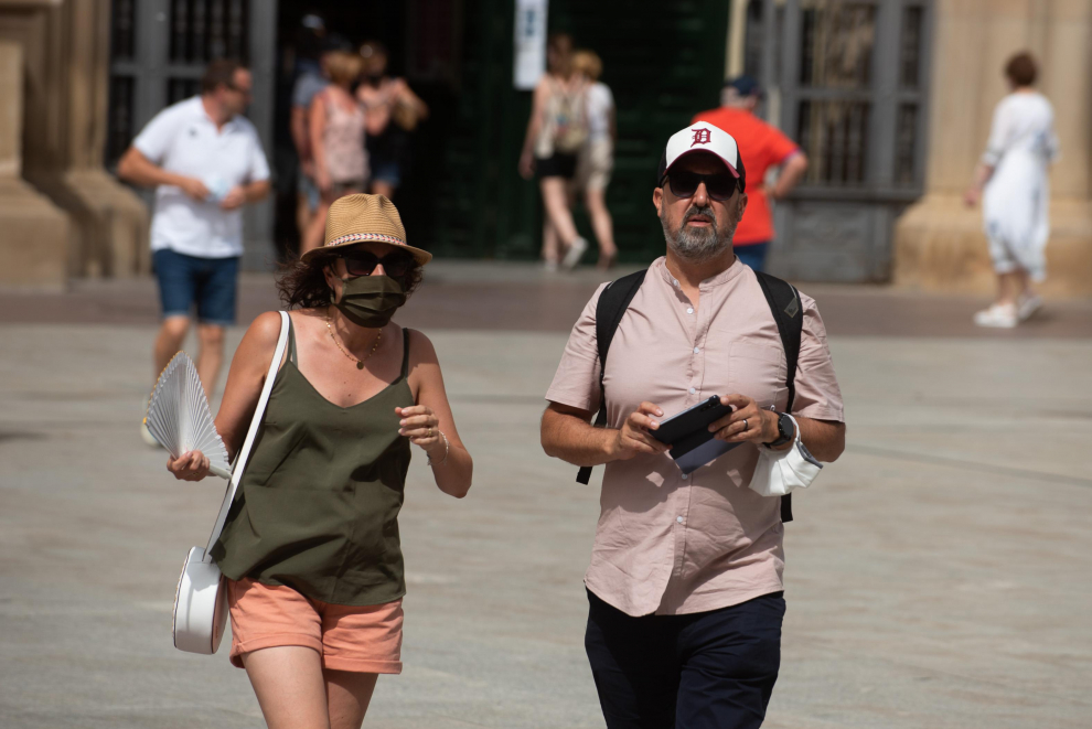 Un día asfixiante sin récord de calor en Aragón
