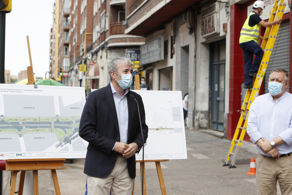 Presentación del proyecto de reforma del primer tramo de la avenida de Navarra.