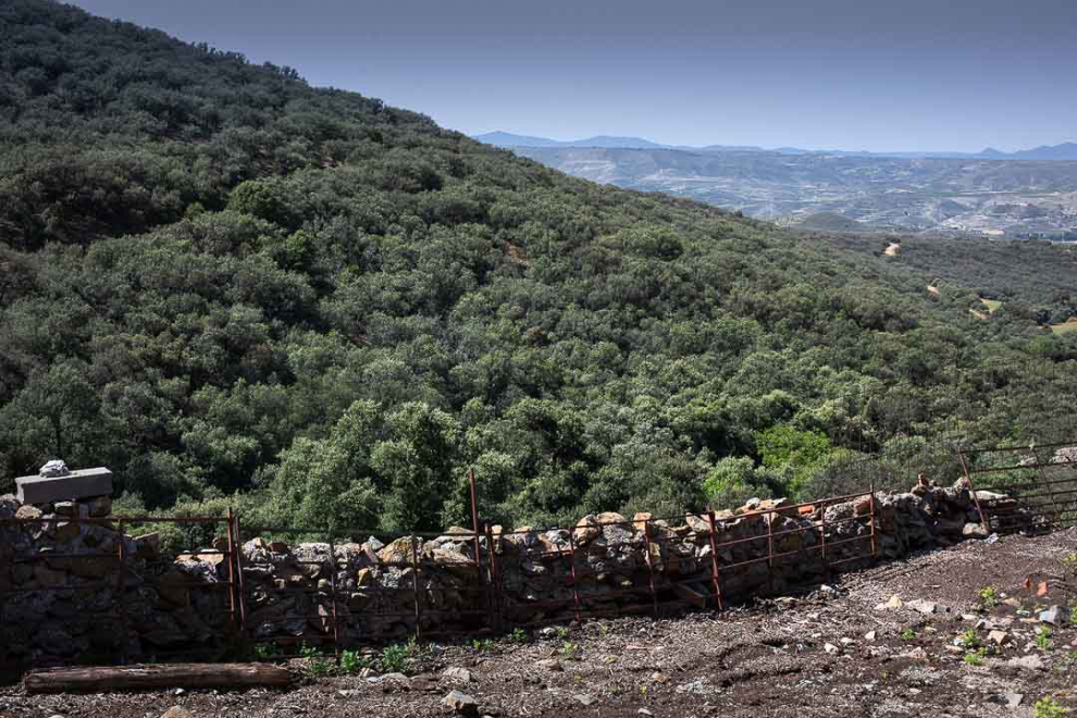 Vistas desde el refugio de ganado del paraje de San Martín, término de Belmonte de Gracián.