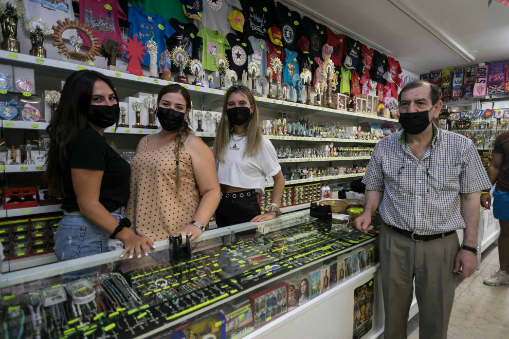 Turistas en Zaragoza.