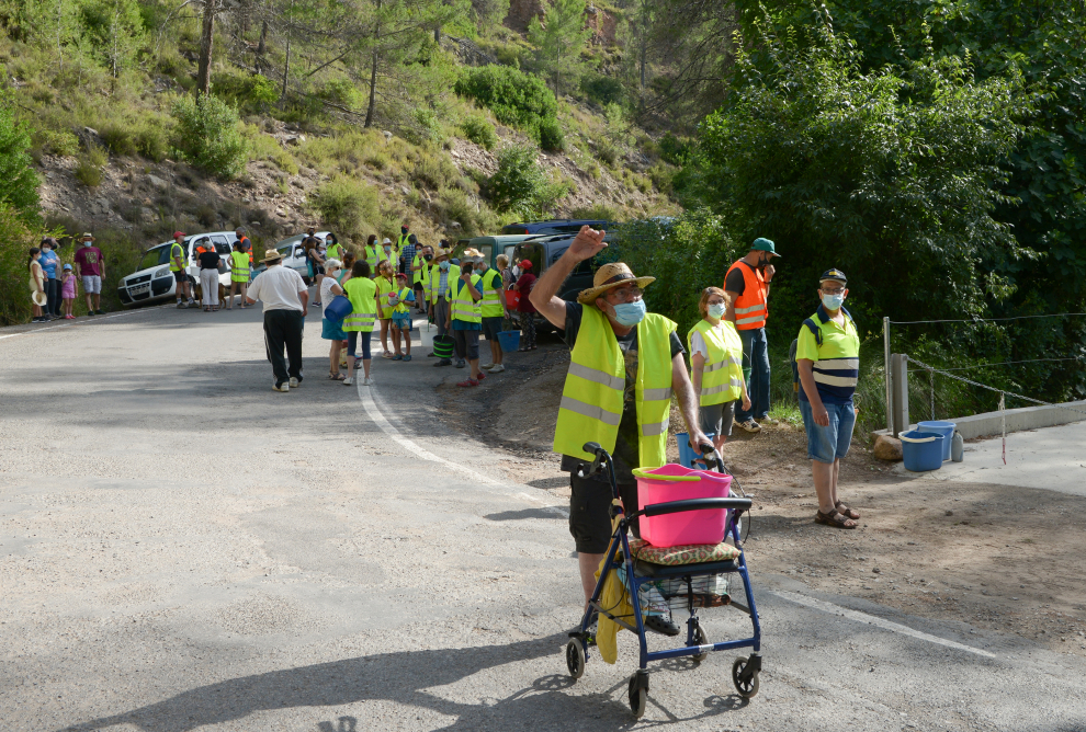 Vecinos y regantes de Olba piden que el agua vuelva a la Acequia del Diablo