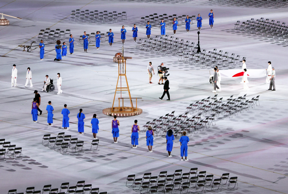Tokyo 2020 Paralympic Games - The Tokyo 2020 Paralympic Games Opening Ceremony - Olympic Stadium, Tokyo, Japan - August 24, 2021. General view of the stadium REUTERS/Lisi Niesner[[[REUTERS VOCENTO]]] PARALYMPICS-2020/CEREMONY