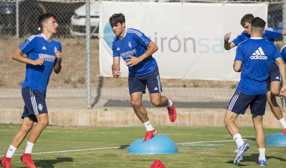 Entrenamiento del Real Zaragoza en la Ciudad Deportiva