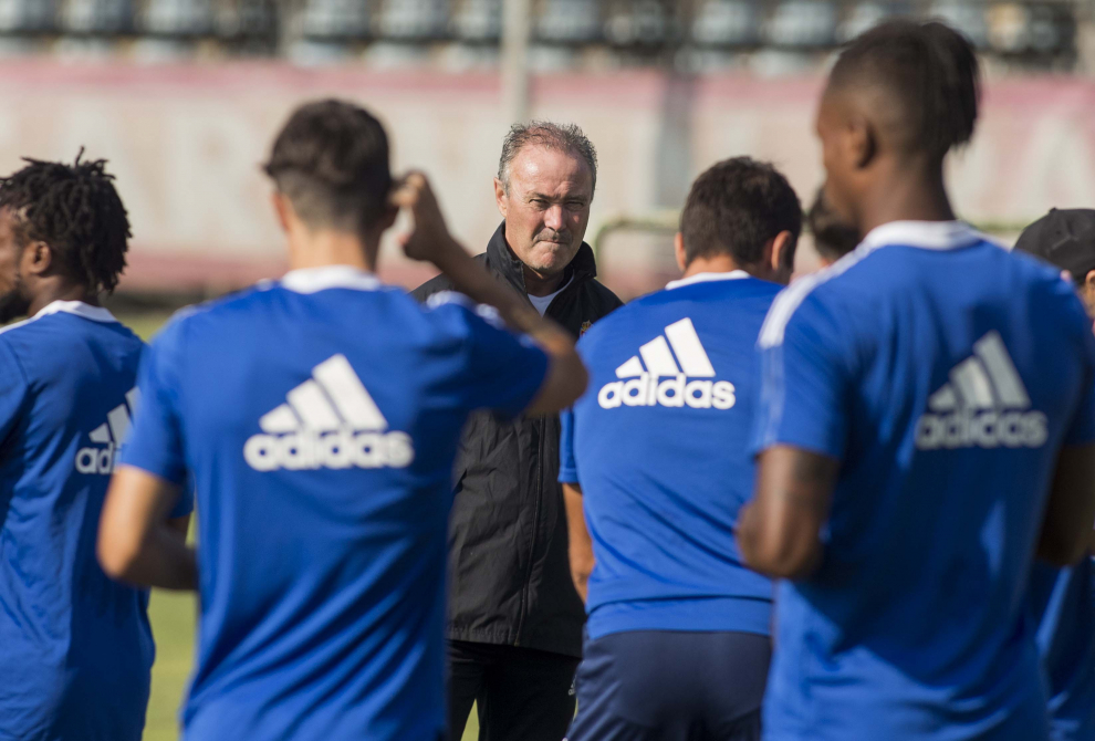 Entrenamiento del Real Zaragoza en la Ciudad Deportiva