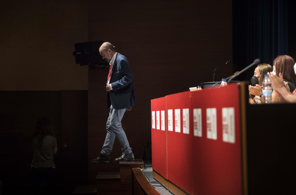 Javier Lambán optará a la reelección como líder del PSOE aragonés.