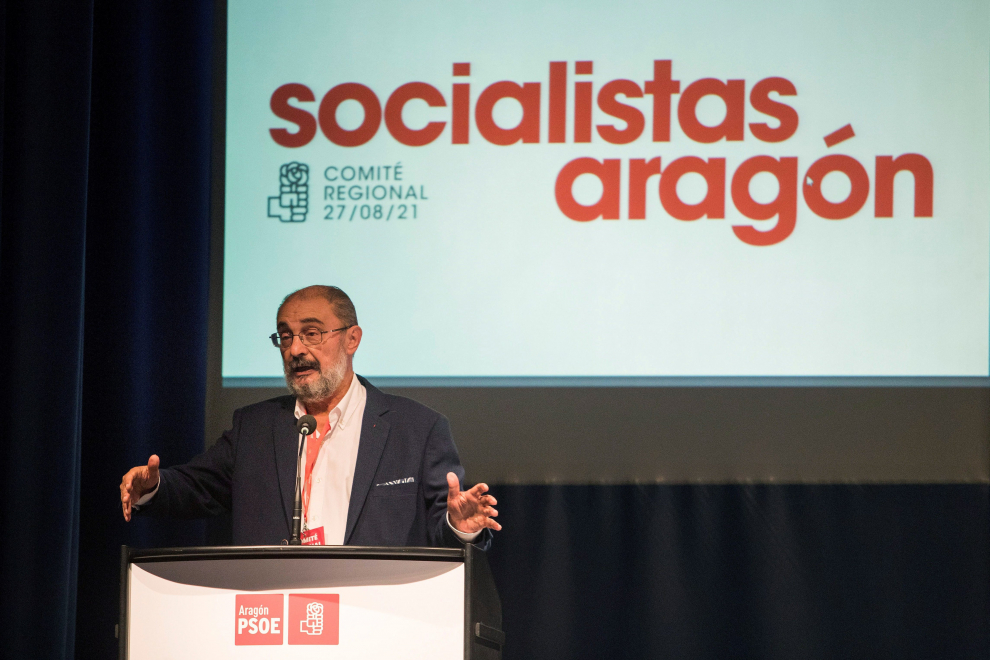 Javier Lambán optará a la reelección como líder del PSOE aragonés.