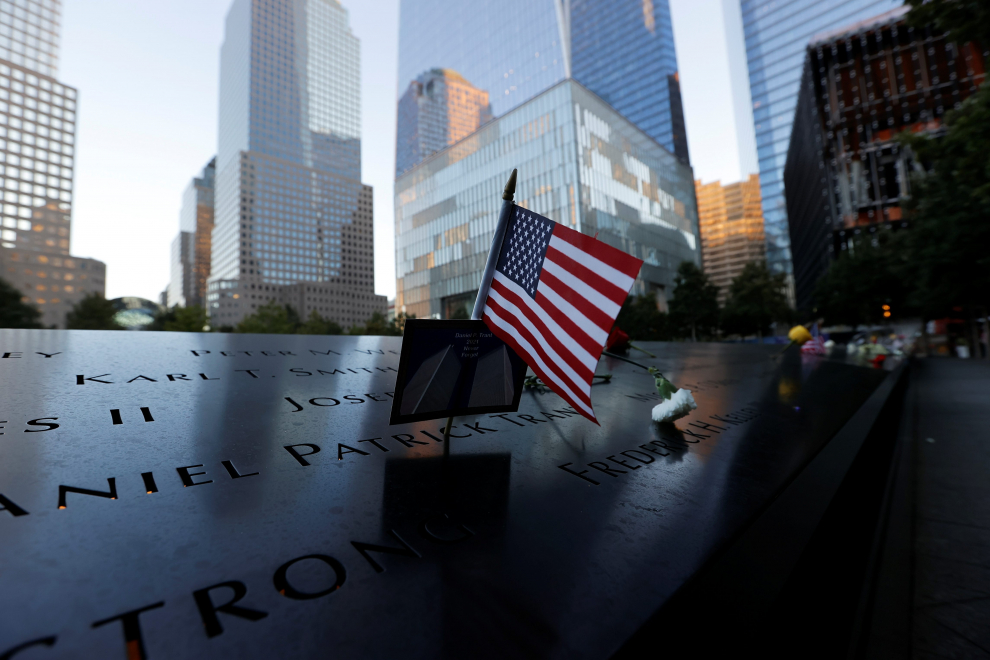 Homenajes a las víctimas de los atentados del 11-S en Nueva York.