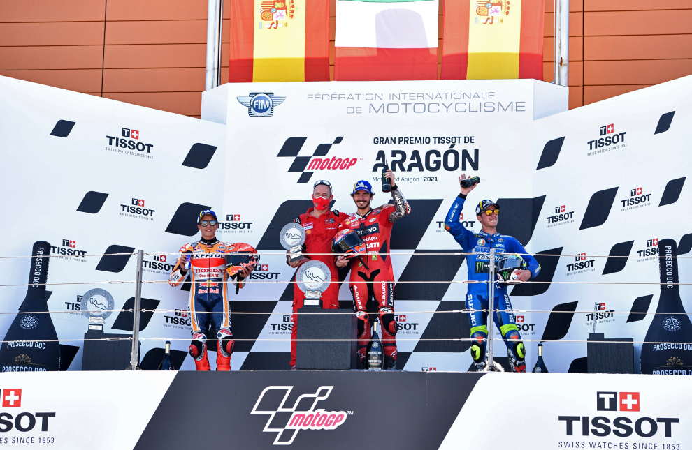 Gran Premio Tissot de Aragón: podio de Moto GP