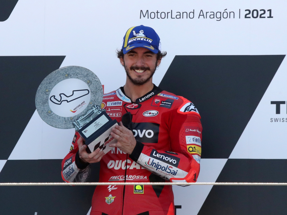 Primera victoria de Bagnaia en MotoGP