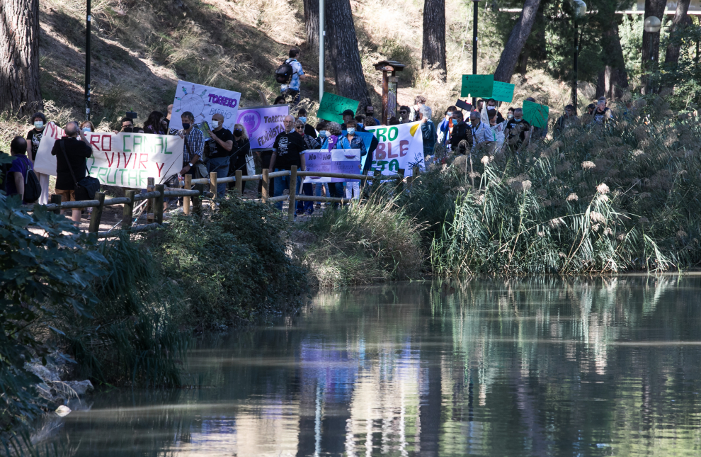 Decenas de personas se han sumado al pasacalles de la Bajada del Canal 2021.