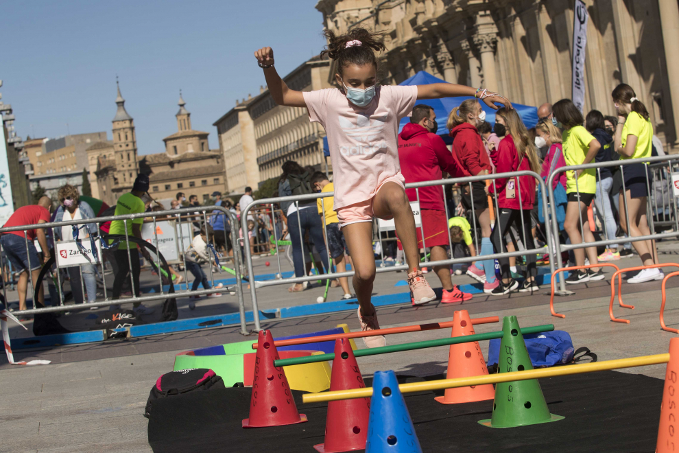 Día del Deporte en la Calle en la plaza del Pilar