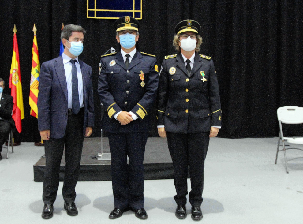 Celebración de la festividad de la Policía Local en Huesca.