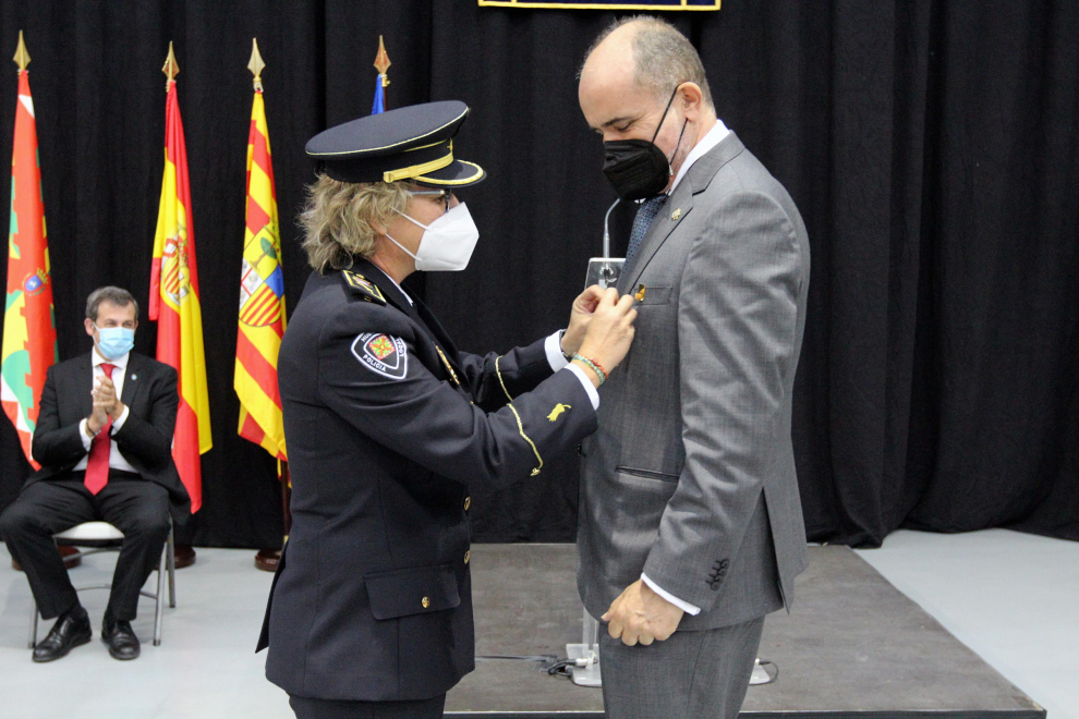 Celebración de la festividad de la Policía Local en Huesca.