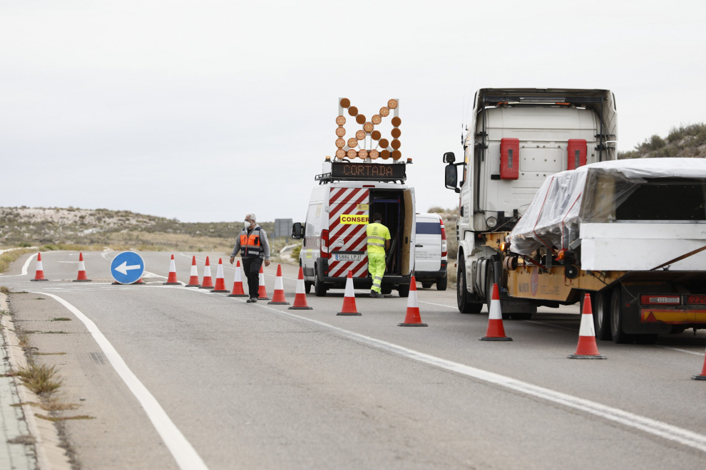 Grave accidente en la N-II a la altura de La Almolda
