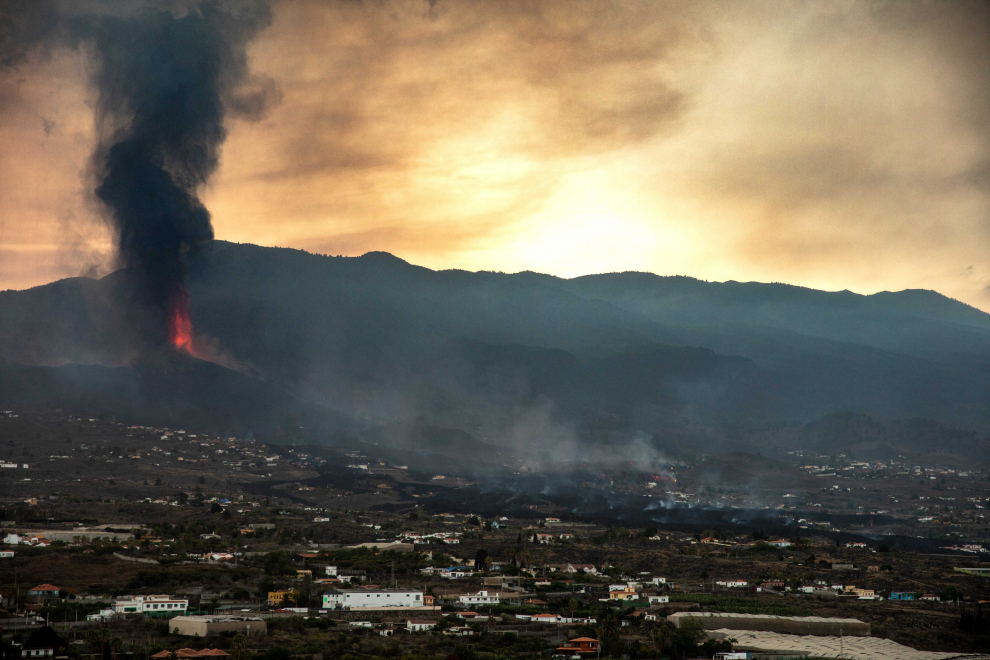 Visita de los Reyes de España a La Palma tras la erupción del volcán Cumbre Vieja