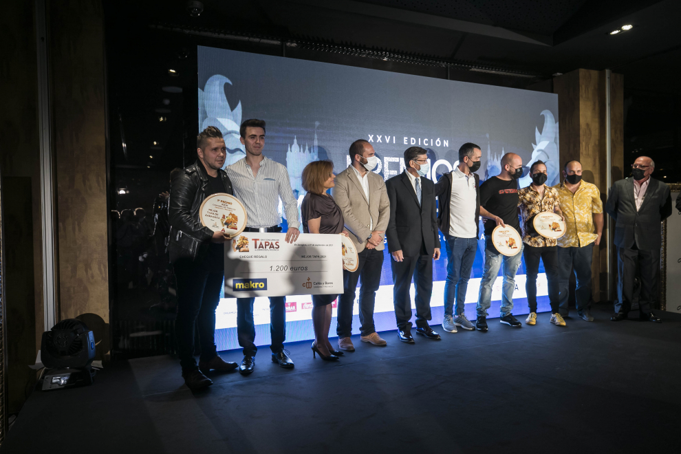 Cultura. Restaurante Aura. Premios concurso de tapas de Zaragoza / 27-09-2021 / FOTO: GUILLERMO MESTRE