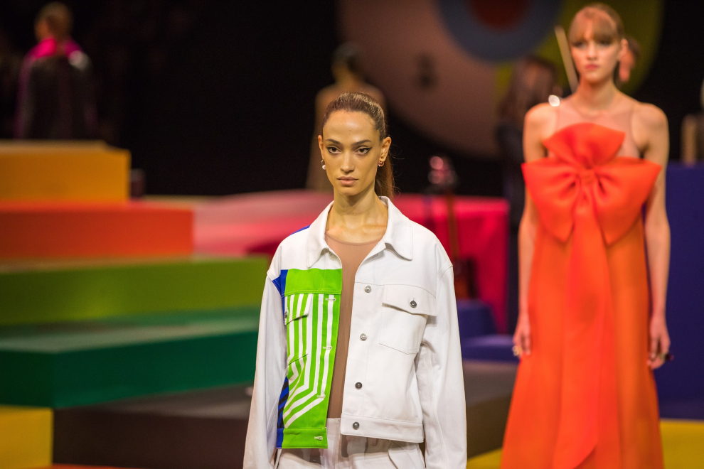 PEl desfile de Dior, en el Jardín de las Tullerías.