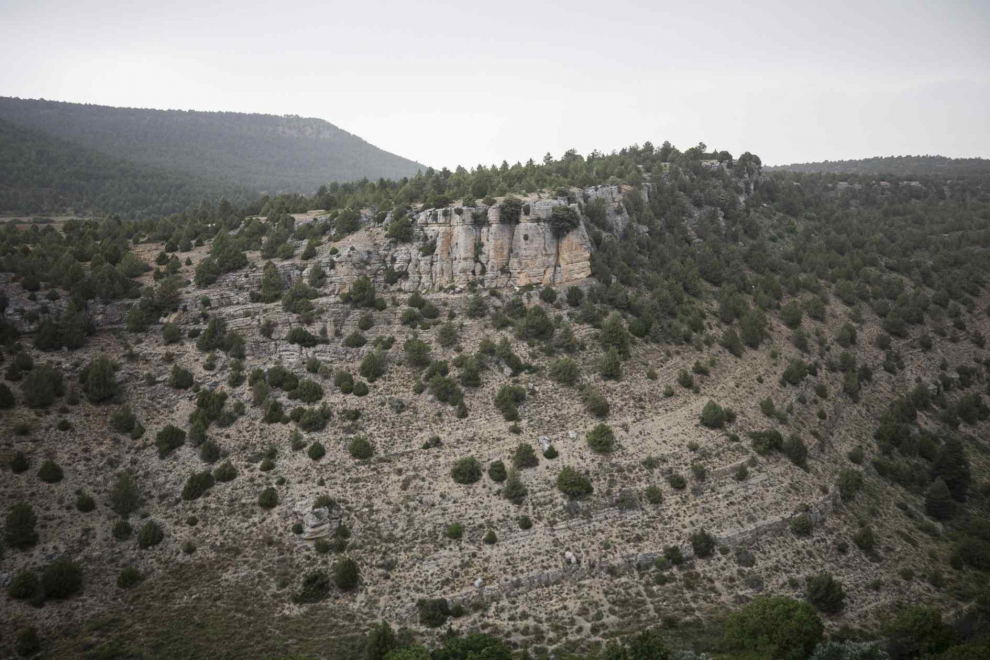Vistas de la zona de Moscardón, pueblo de Teruel