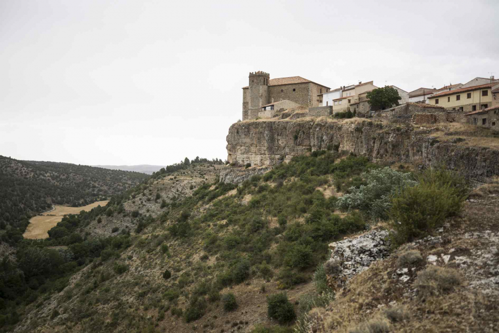 Vistas de Moscardón, pueblo de Teruel