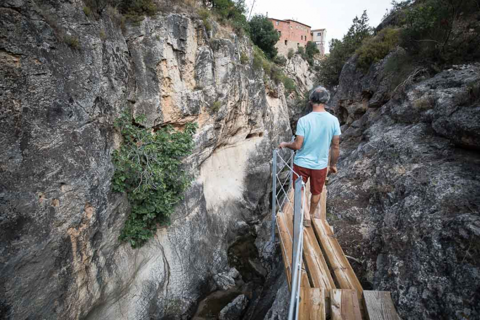 Ruta de las pasarelas de la presa romana del S.I