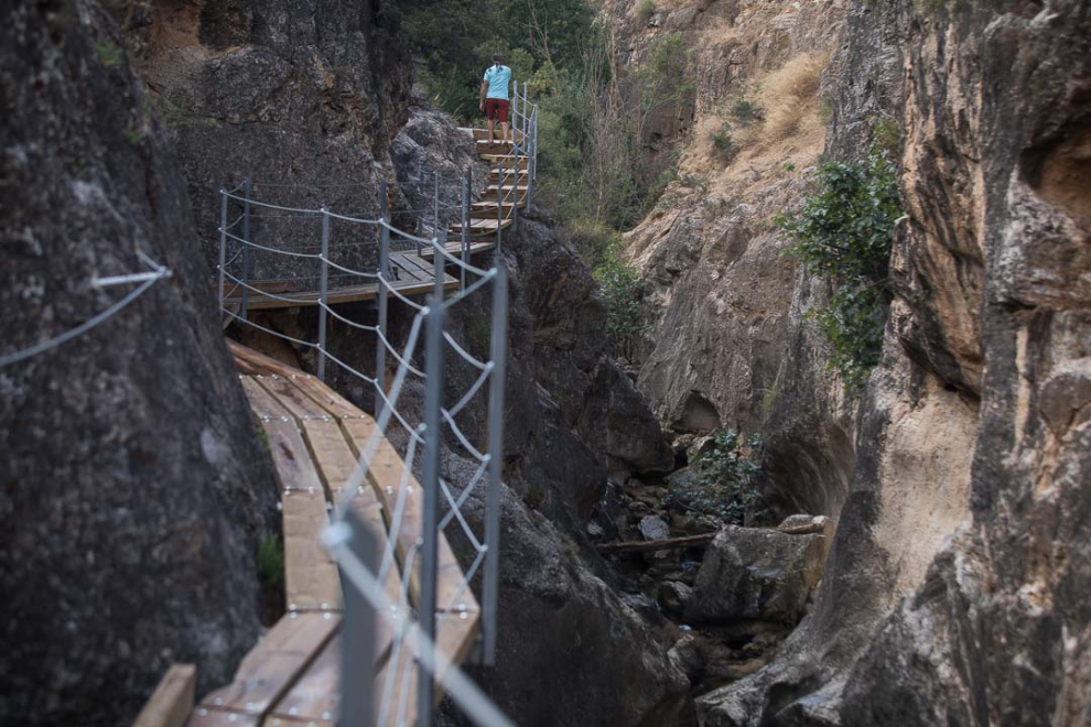 Ruta de las pasarelas de la presa romana del S.I