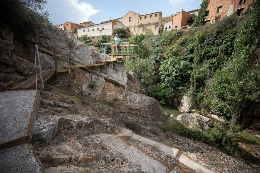 Ruta de las pasarelas de la presa romana del S.I