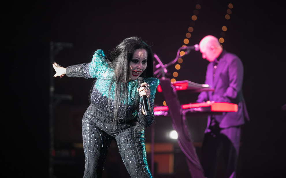 Fangoria, de concierto en el Pabellón Príncipe Felipe de Zaragoza.