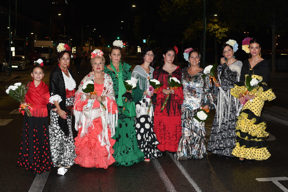 Grupos de la Ofrenda del Pilar 2021. Grupo La esc. de Mamá