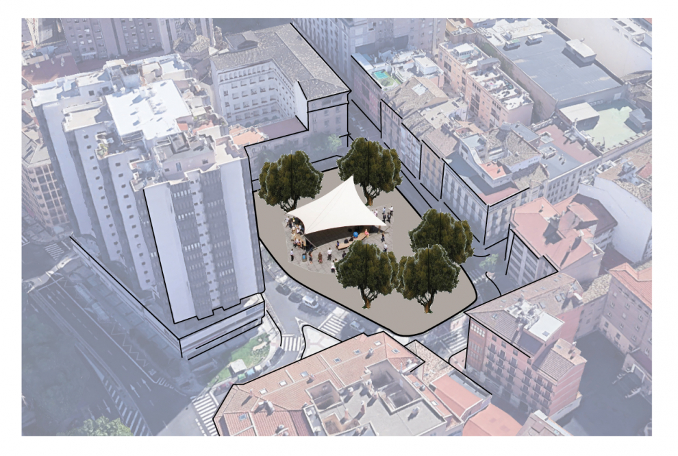 Algunas de las propuestas ciudadanas para rediseñar la plaza de Salamero.