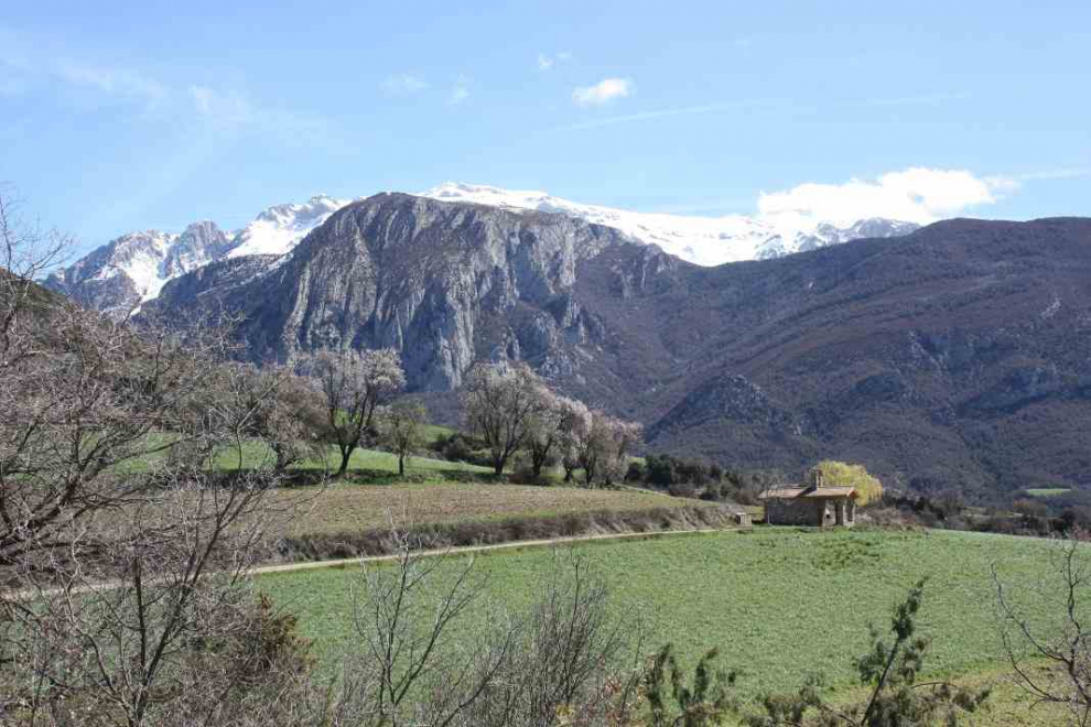 Vistas de la localidad de Valle de Bardají (Huesca)