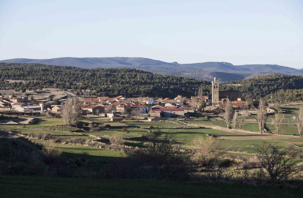 Vistas del pueblo de Jabaloyas (Teruel)