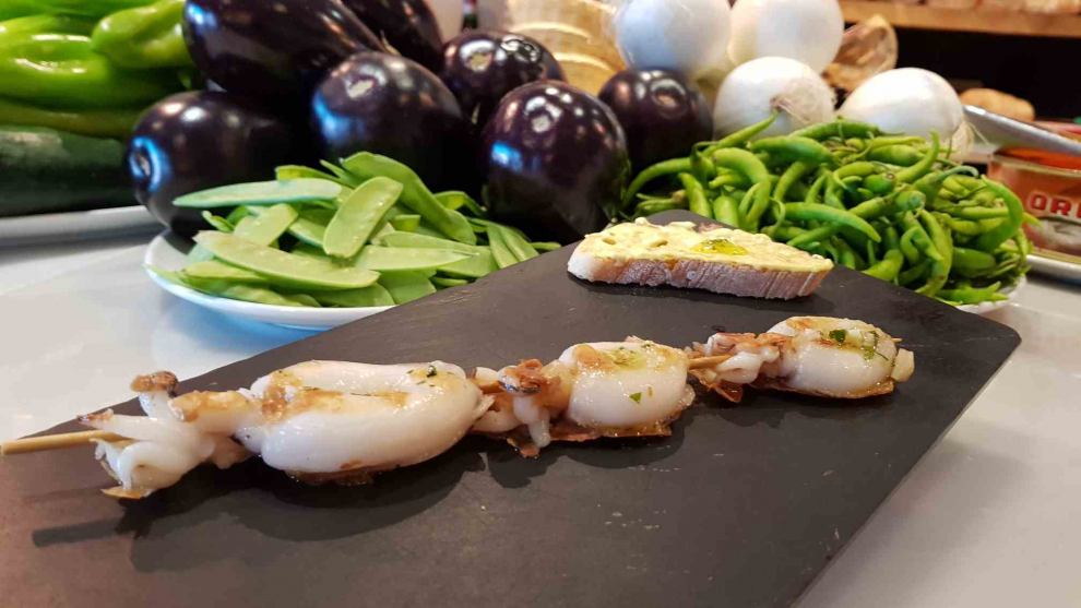 Brocheta de enterita, en La Ultramarina